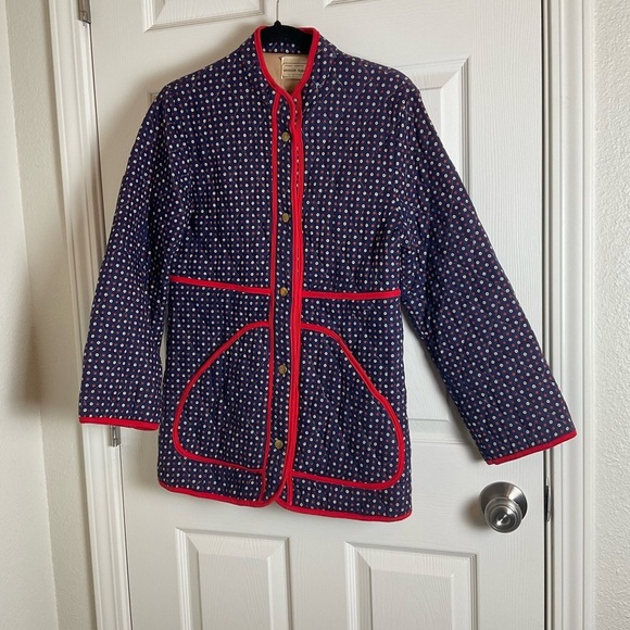 Westside Apparel Women's Quilted Jacket with Red Trim s/m - Picture 3 of 13